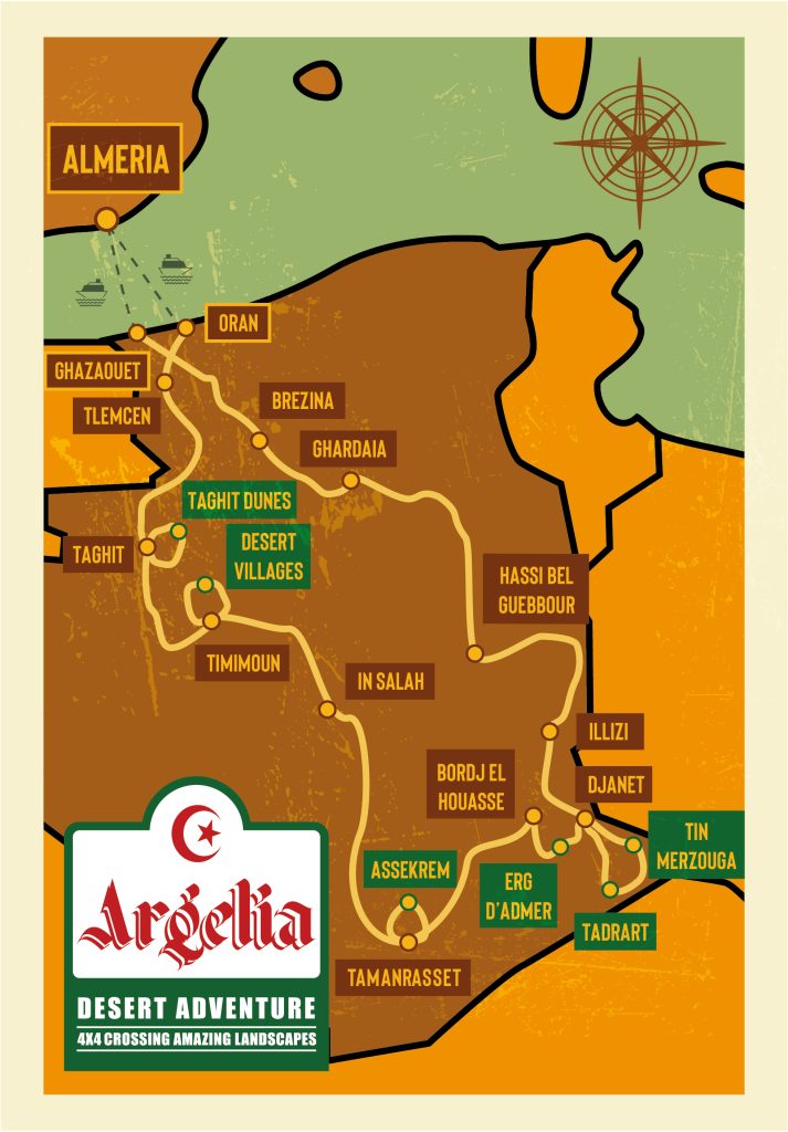 Mapa Argelia 2024